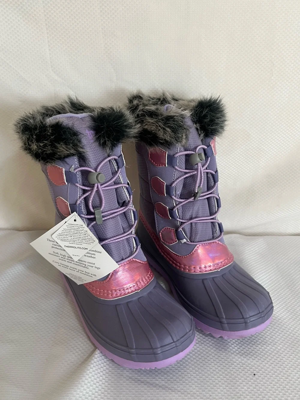 NEW totes Keri Kids Waterproof Ankle Boots size: 4 med